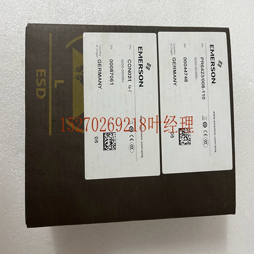 EMERSON PR642300R-010+CON021控制器模块 