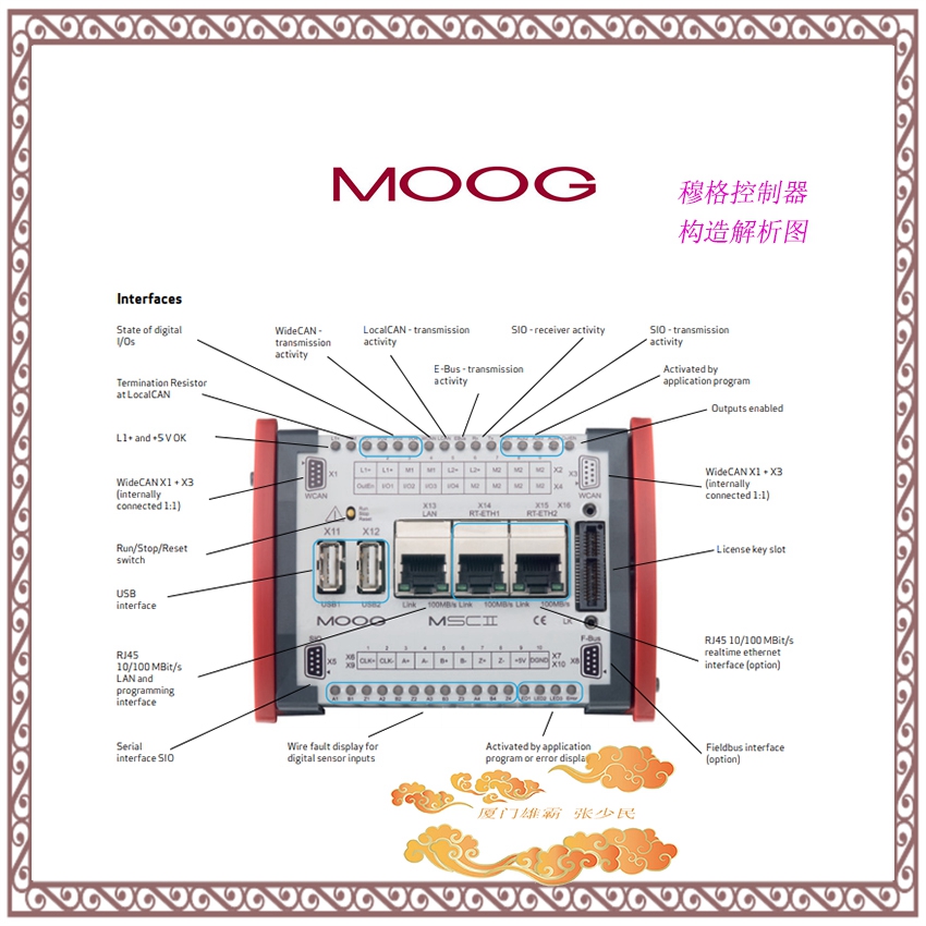 MOOG D136-001-008 伺服控制器  库存现货 轮胎厂专用 