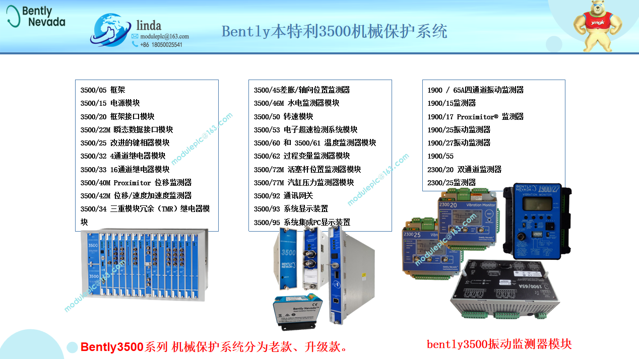 本特利 3500/77M 汽缸压力监测器 配说明书 