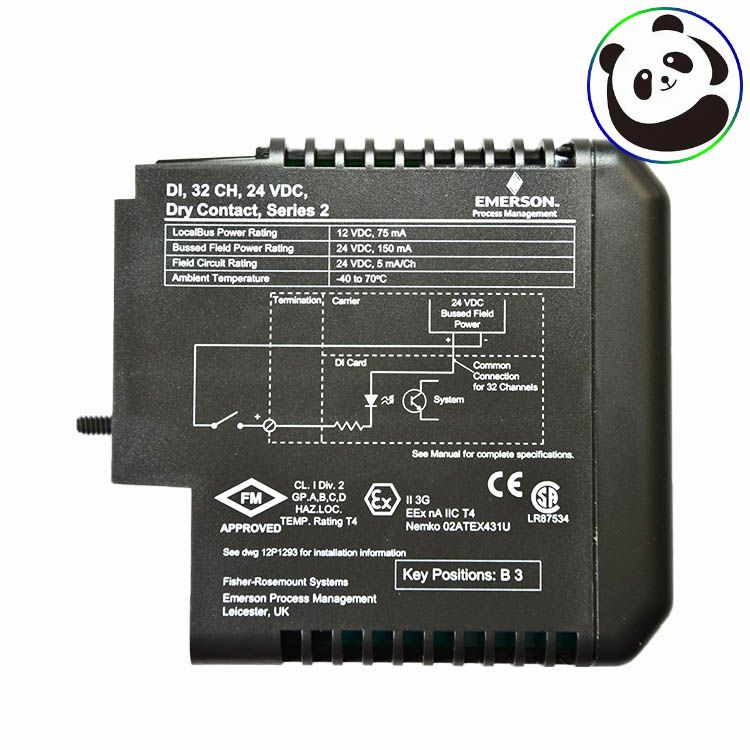 艾默生DeltaV VE4003S2B1模拟量输入卡PLC DCS模块 