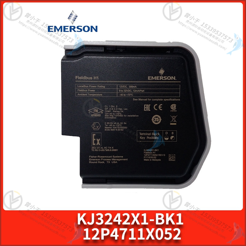 Emerson-艾默生   KJ1501X1-BC1    DeltaV 离散输入 