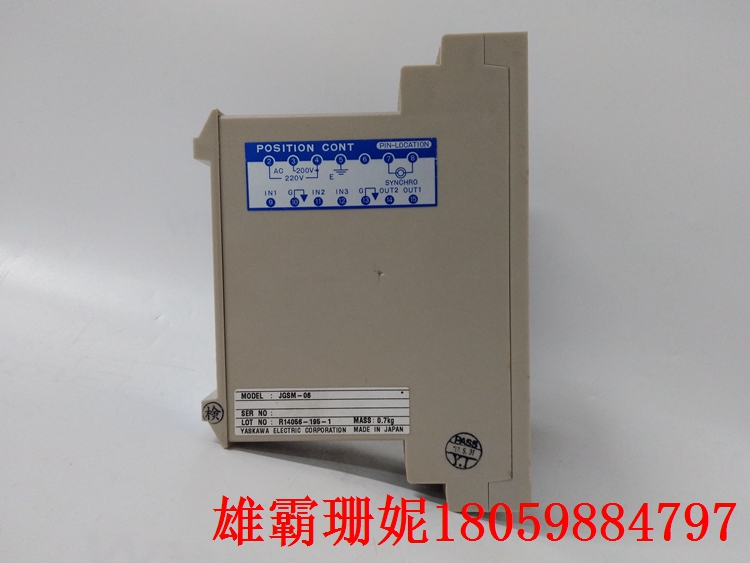 YASKAWA JGSM-06 位置控制器 安川JGSM系列控制器具有前面板控件
