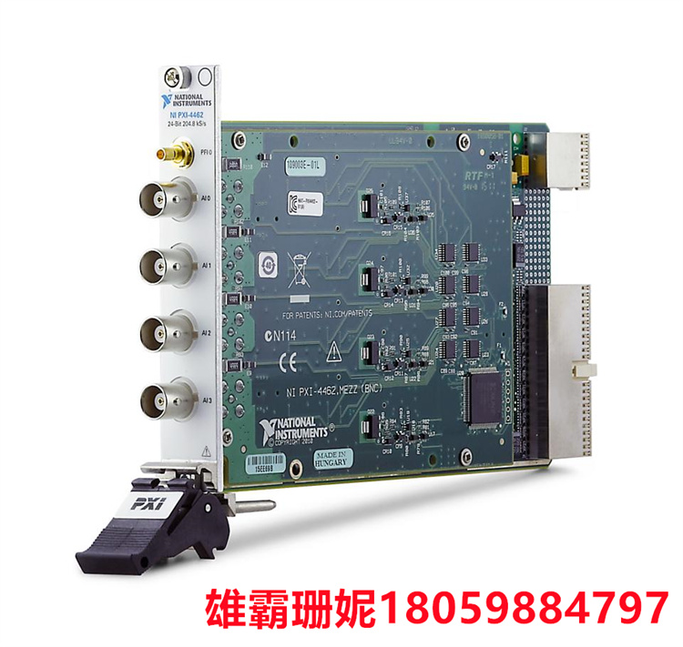 PXI-4462   声音和振动模块    应用领域 