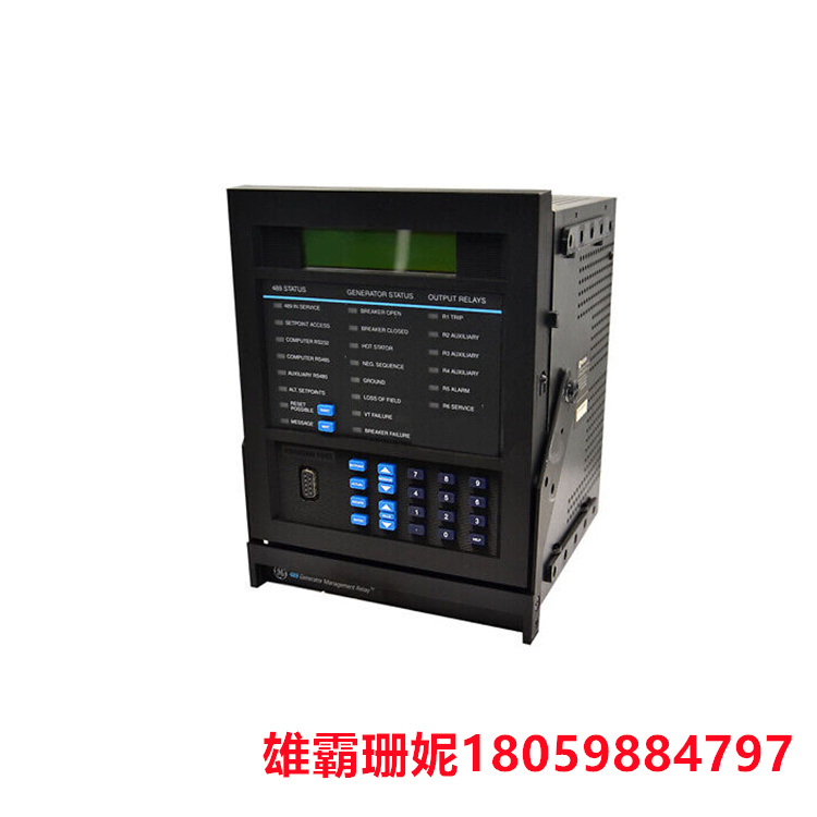 GE SR489-P5-HI-A20-E-H 发电机管理继电器 该继电器具有 5 A 相位 CT 次级