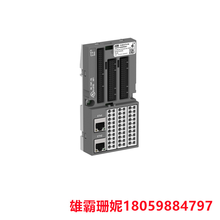 ABB   TU508-ETH  1SAP214000R0001   总线终端单元   用于 RT 以太网模块 