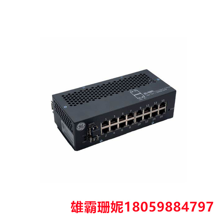 GE   IS420ESWBH3A   工业以太网交换机    交换机上有 LED 指示灯 