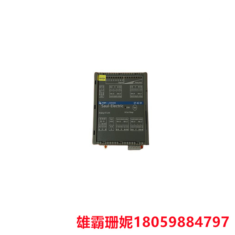 ABB  GJR5252300R3101 模拟量I/O模块  收集外部压力传感器后 