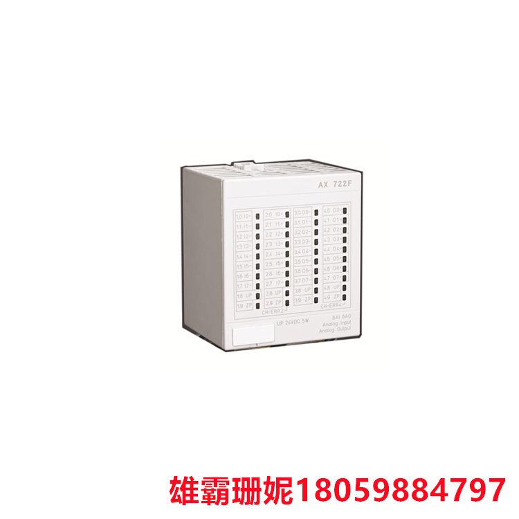 ABB  3BDH000377R0001 模拟输入/输出模块   其中8个通道可以单独配置为模拟输入 