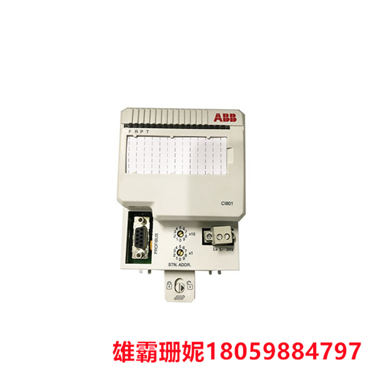 ABB  CI801   通信接口模块    可通过行业标准现场总线与父控制器和 PLC 通信 