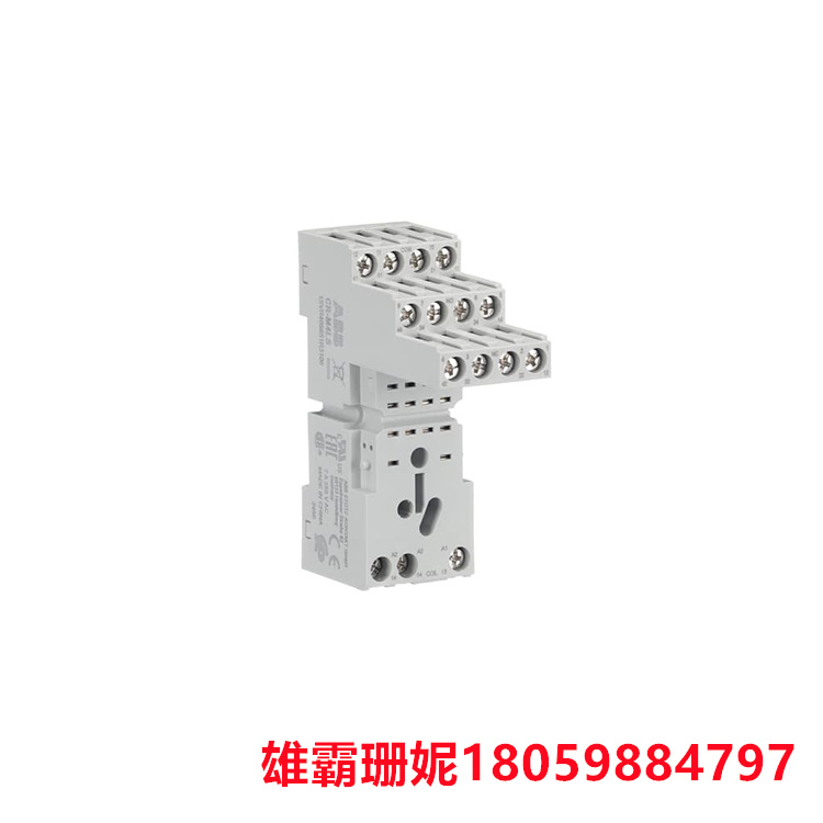 ABB CR-M4LS 逻辑插座 逻辑插座适用于带有4个c/o (SPDT)输出触点的CR-M继电器