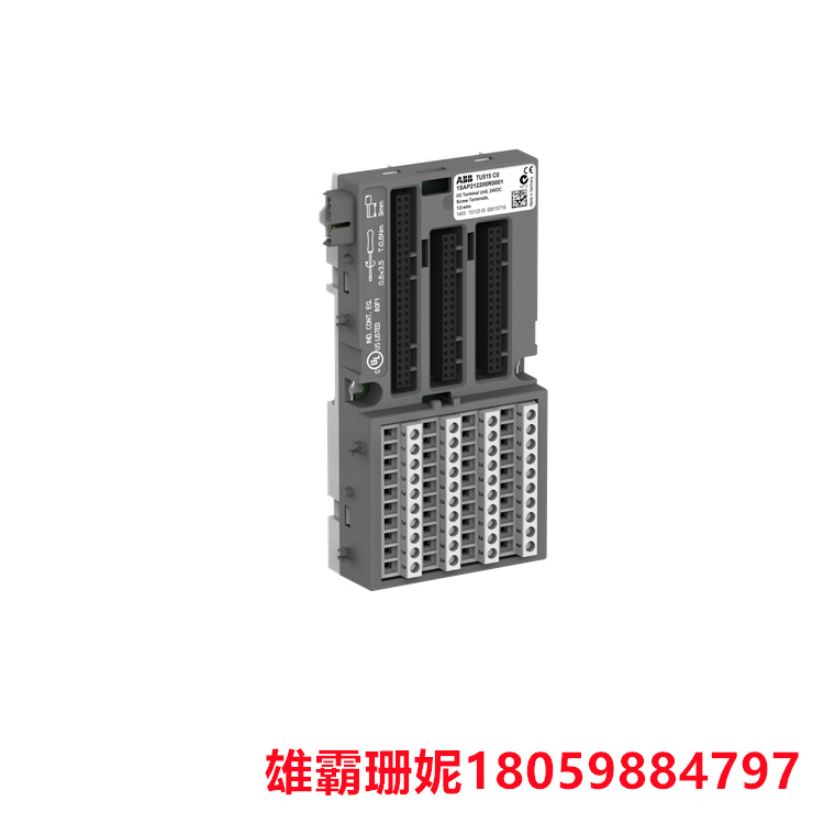 ABB   TU515  S500 I/O 终端单元    适用于模拟和 24 VDC 数字模块 