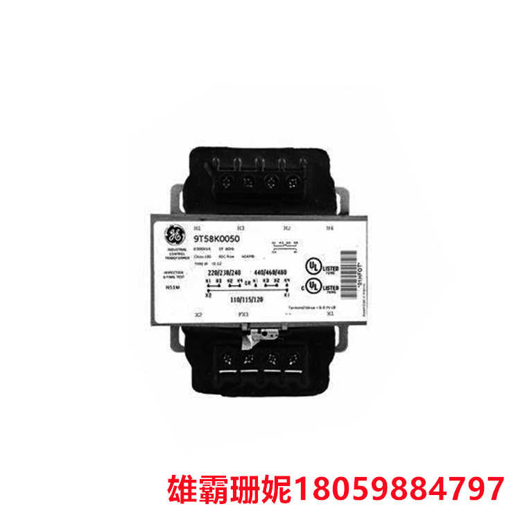 ABB 9T58K2812 IP型控制电源变压器 可选的保险丝盒适配器套件可实现输入和输出的灵活性