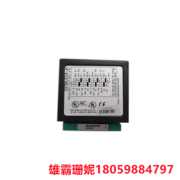 GE    IC670ALG310    模拟电压源输出模块    适应四个隔离组中的八个电压输出 