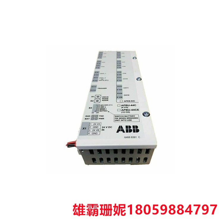 ABB   APBU-44C   控制器模块    可以实现与其他设备和系统的数据交换和通信 