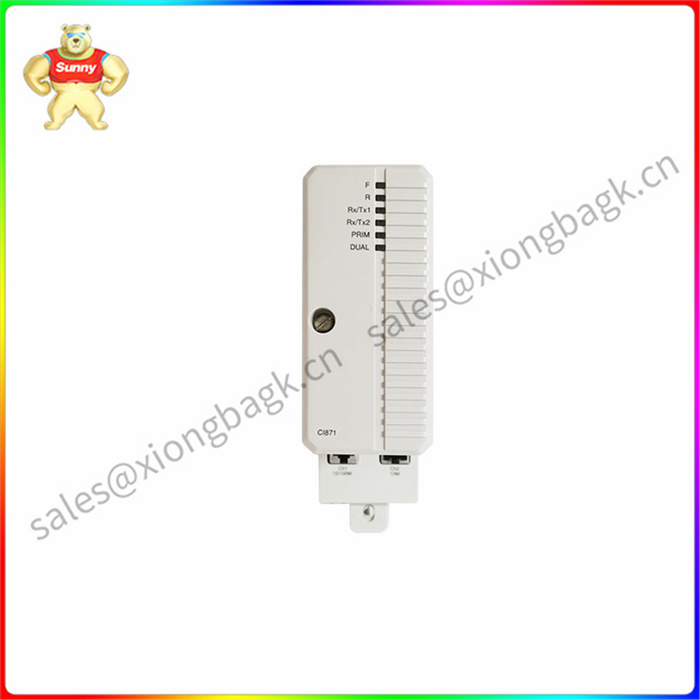 CI871K01 ABB 通信接口模块 有两个RJ45以太网连接器 