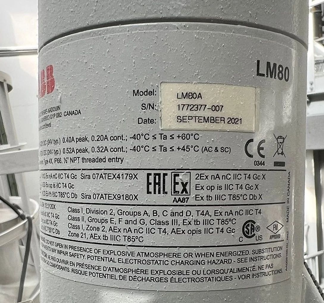 LM80 激光物位变送器 