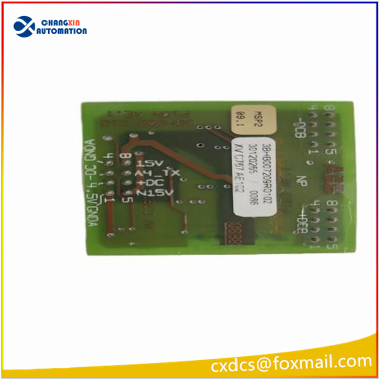 ABB XVC767AE102（物料编码：3BHB007209R0102）为ACS5000/ACS6000 IGCT 中压高压变频器专用信号采集板卡 